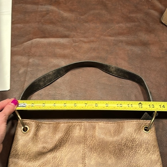 Montana West Two Tone Brown Shoulder Bag BRN6020C - Picture 15 of 16